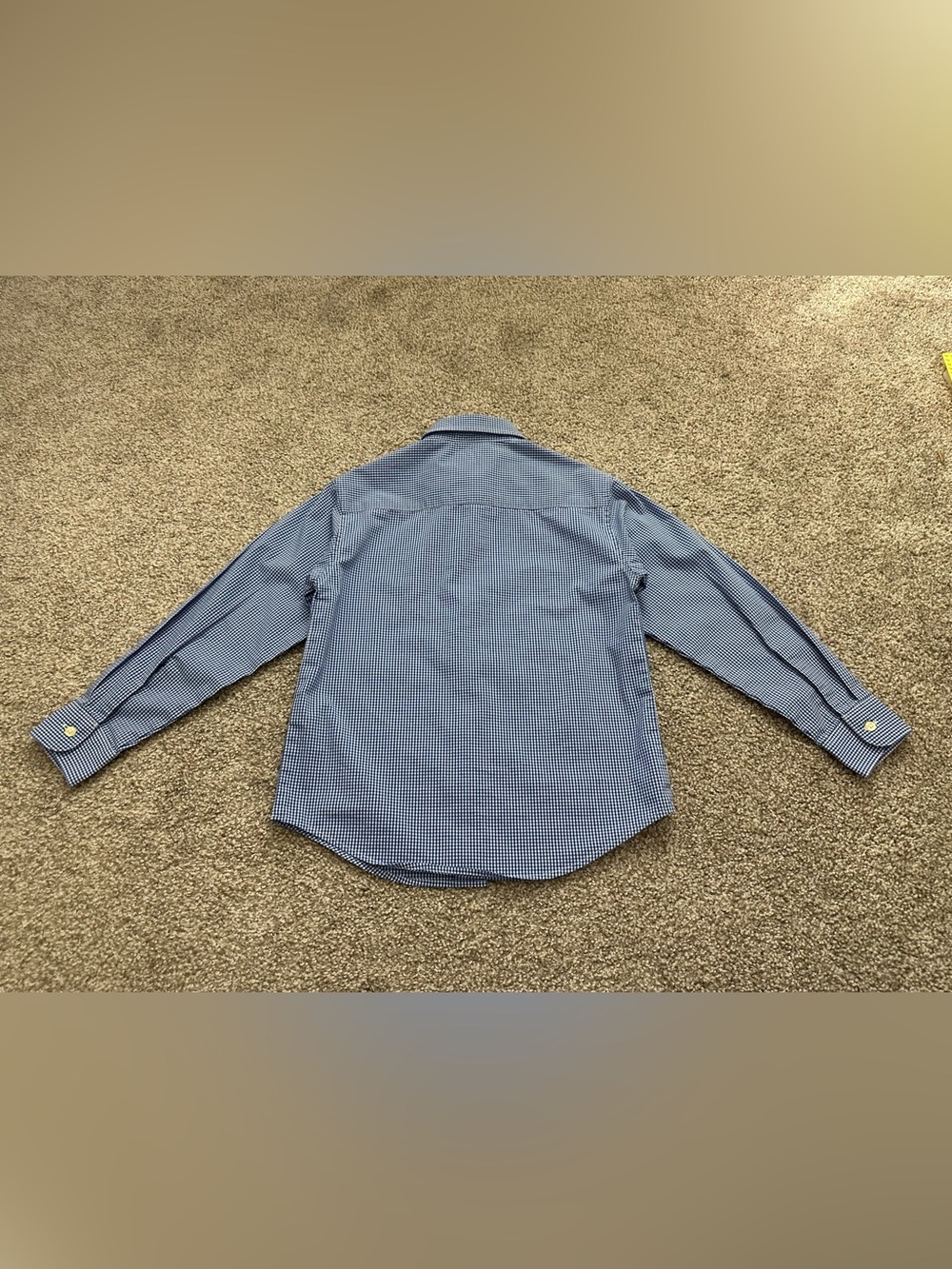Chaps Boys Tailored Gingham Button-Front Shirt Size 6/7 – Worn Once - Picture 3 of 6